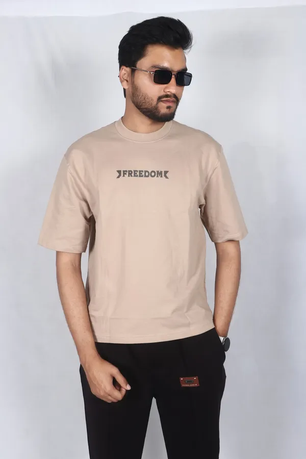 Tan_Cotton_Premium_Tshirt_For_Men
