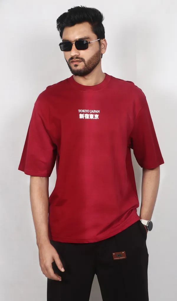 Maroon_Cotton_Premium_Tshirt_For_Men