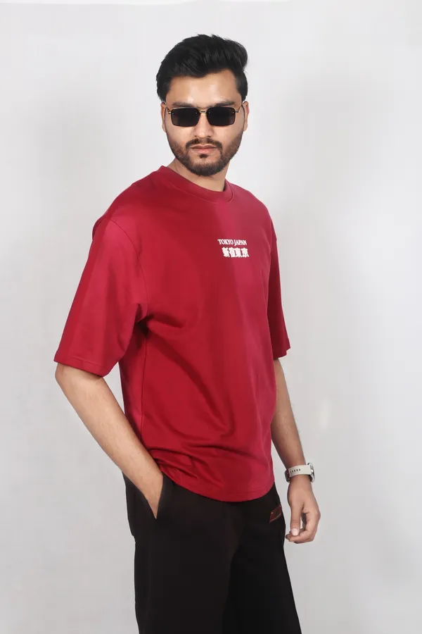 Maroon_Cotton_Premium_Tshirt_For_Men
