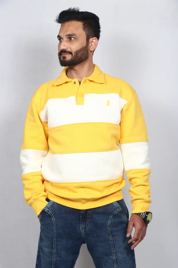 Yellow_And_White_Cotton_Premium_Sweatshirt_For_Men