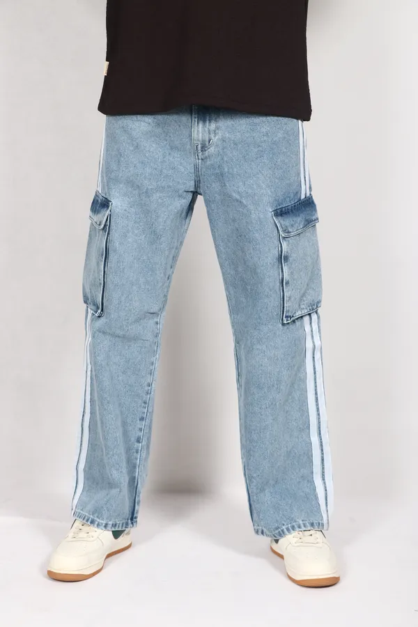 Blue_Denim_Premium_Cargo_For_Men