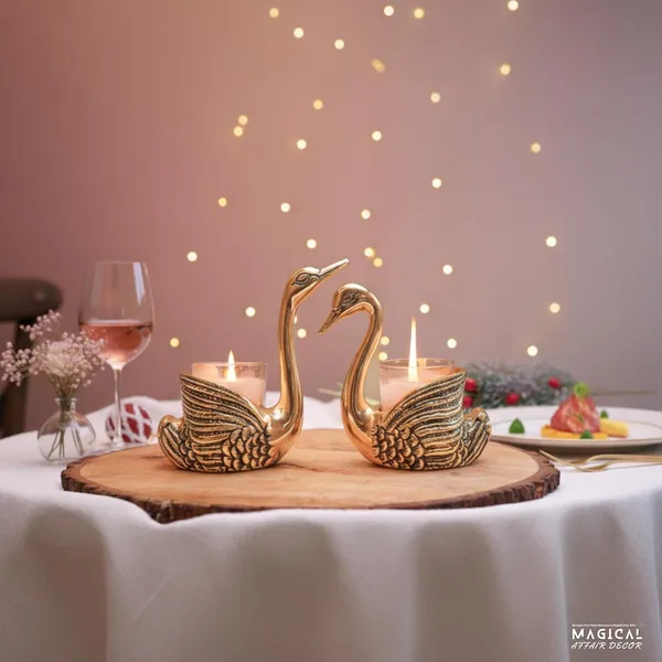 Golden_Decorative_Gold_Aluminum_Swan_Candle_Holders_Set,_Traditional_Indian_Style_Home_Decor_For_Anniversary,_Diwali,_Navratri_(Free_Candles_And_Gift_Box)