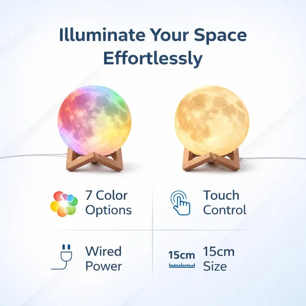 Multicolor_3D_Moon_Lamp_With_Touch_Control,_Wired_Led_Night_Light,_7_Color_Changing,_15Cm_Diameter,_With_Wooden_Stand_(Wired)
