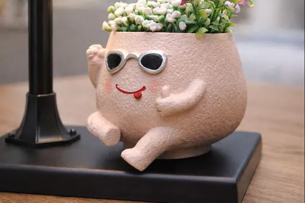 Multicolor_Cute_Kawaii_Character_Desk_Lamp_With_Planter,_Aesthetic_Desk_&_Bedroom_Home_Decor,_Decorative_Night_Light,_Home_Office_Kids_Decor,_(Flowers_Not_Included)
