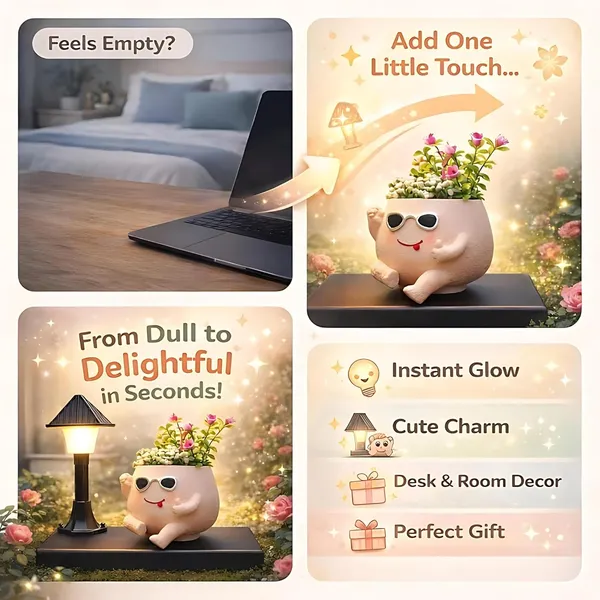 Multicolor_Cute_Kawaii_Character_Desk_Lamp_With_Planter,_Aesthetic_Desk_&_Bedroom_Home_Decor,_Decorative_Night_Light,_Home_Office_Kids_Decor,_(Flowers_Not_Included)