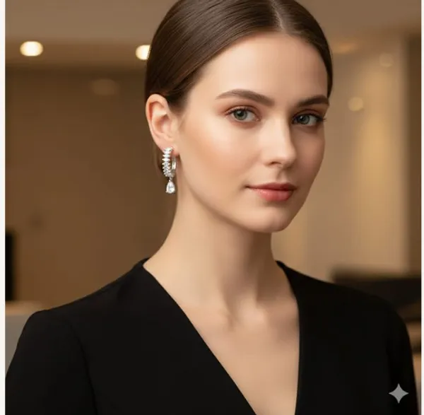 White_Stainless_Steel_Premium_Classic_Diamond_Style_Earring_For_Women