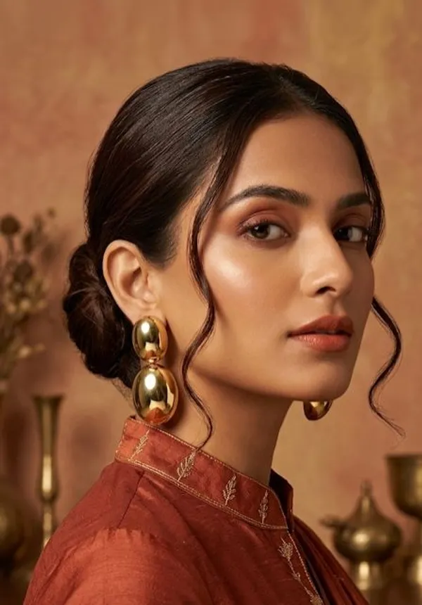 Liquid_Gold_Chunky_Egg_Drop_Earrings_�_Bold_Mirror_Finish_Double_Oval_Statement_Earrings