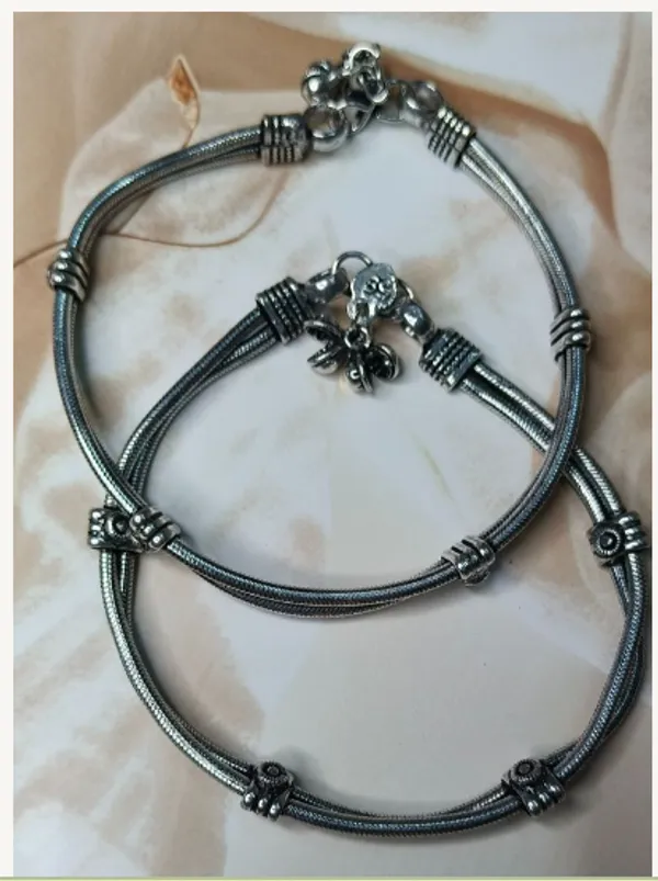 German_Silver_Premium_Anklet_Set_For_Women