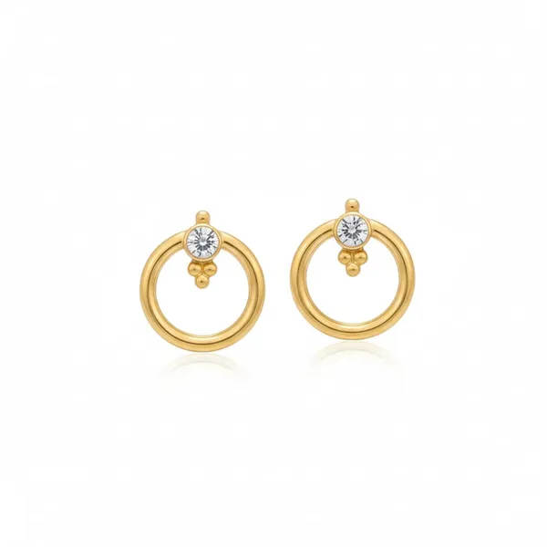 White_Stainless_Steel_Premium_Round_Ring_Style_Stud_Earrings_For_Women