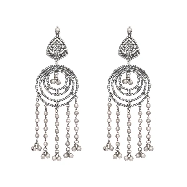 Silver_Brass_Premium_Plating_Oxidised_Spiral_Earrings_For_Women