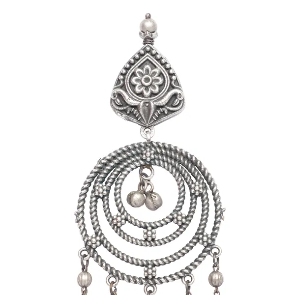 Silver_Brass_Premium_Plating_Oxidised_Spiral_Earrings_For_Women