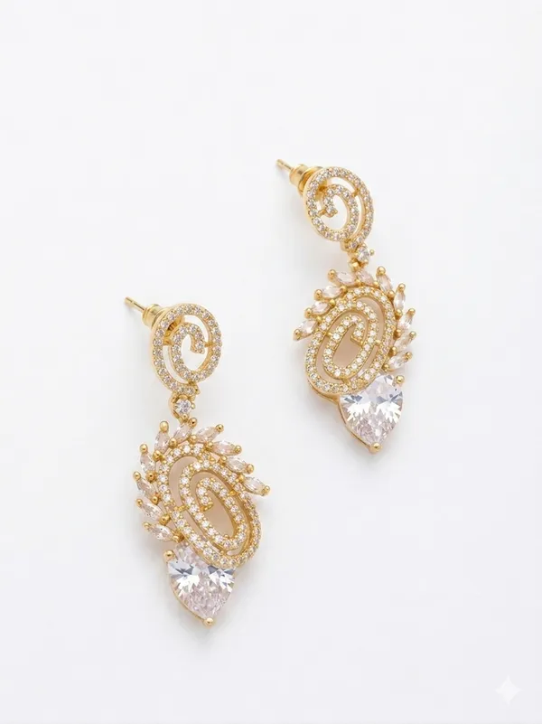 Dazzling_AD_White_Winged_Statement_Earrings_�_Rhodium_Gold_Plated_American_Diamond_Chandelier_Drops_for_Parties