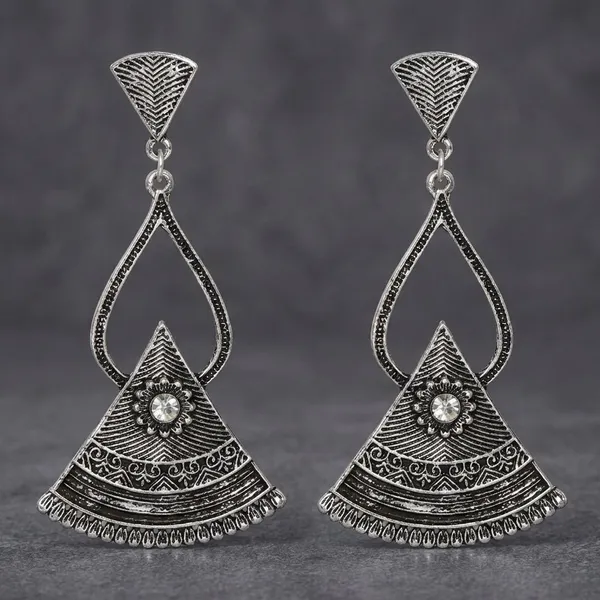 German_Silver_Premium_Temple_Long_Jhumka_Earrings_For_Women