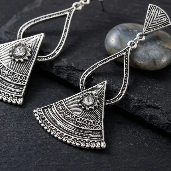 German_Silver_Premium_Temple_Long_Jhumka_Earrings_For_Women