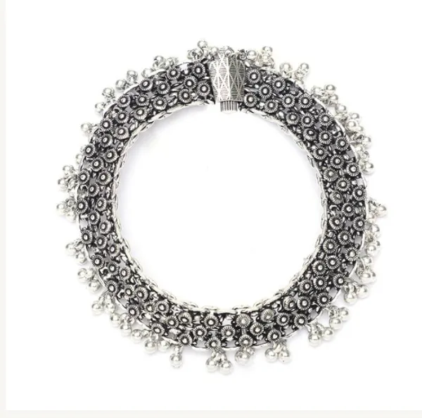 German_Silver_Premium_Oxidised_Tribal_Style_Anklet_Set_For_Women