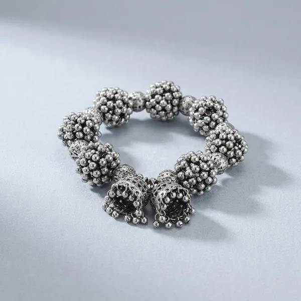 Silver_Alloy_Premium_German_Beads_Bracelet_For_Women