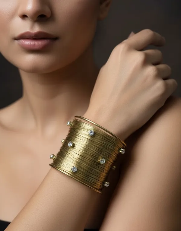 Gold_Plated_Stone_Studded_Hand_cuff