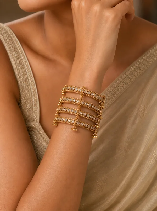 Antique_Style_Kashmiri_Bangles_with_Stone_Set_of_4
