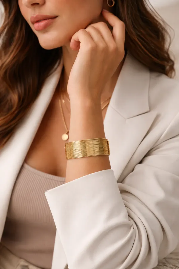 Premium_Adjustable_Gold-Plated_Textured_Handcuff_Bracelet_for_Women_|_Statement_Fashion_Jewelry