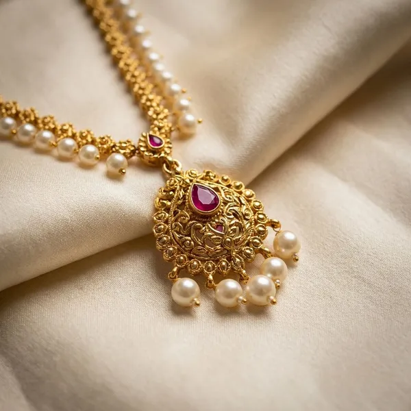 Golden_Copper_Premium_Plated_South_Indian_Long_Necklace_Set_For_Women