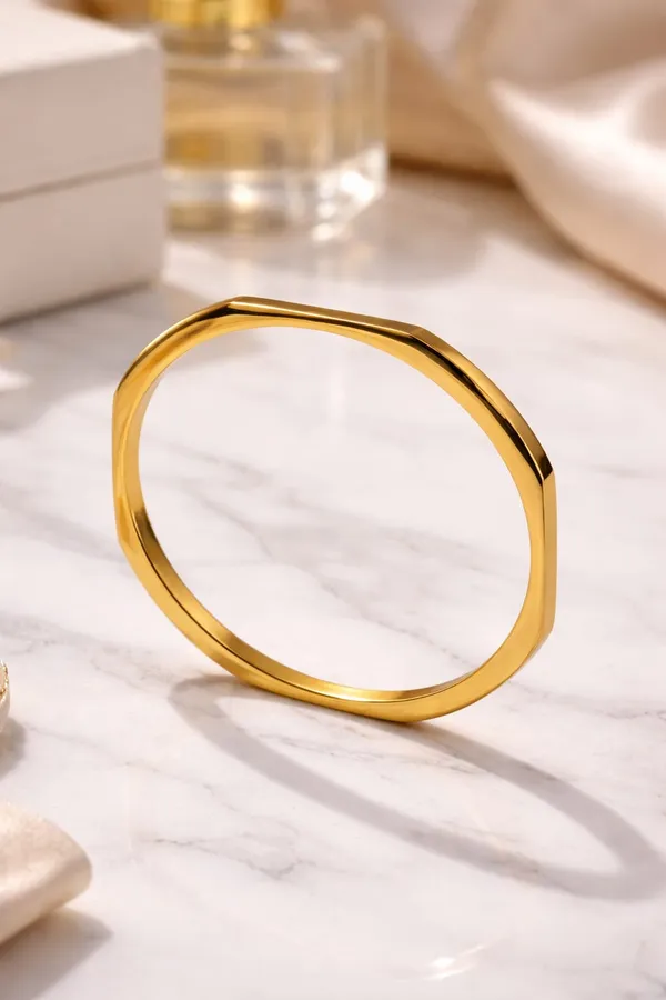 Premium_Gold_Plated_Stainless_Steel_Anti_Tarnish_Textured_Side_Cut_Bangle