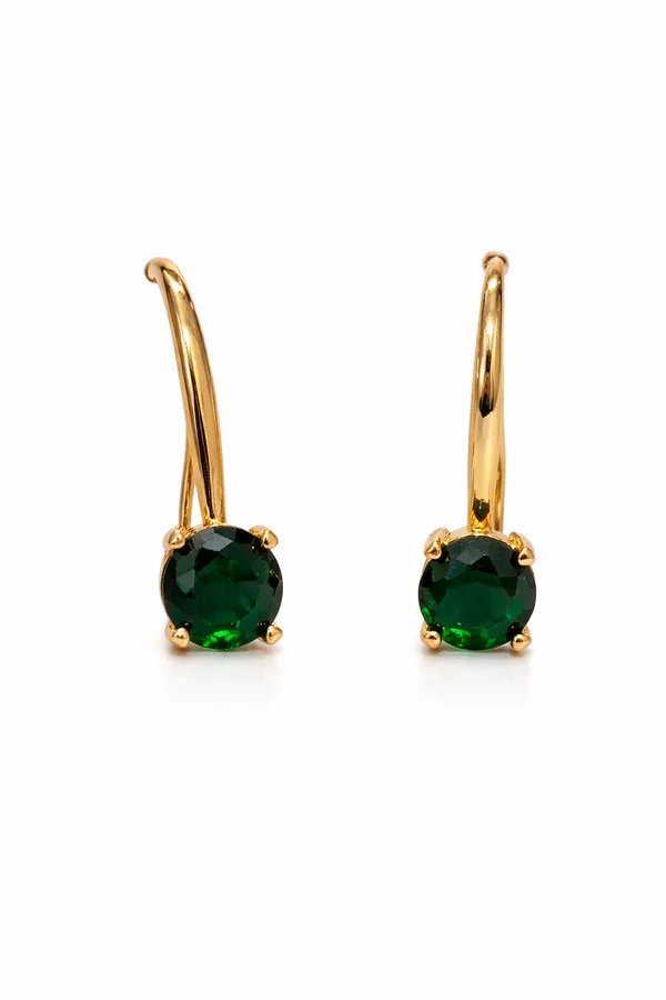 Anti_Tarnish_Golden_Green_Hoops_Earrings