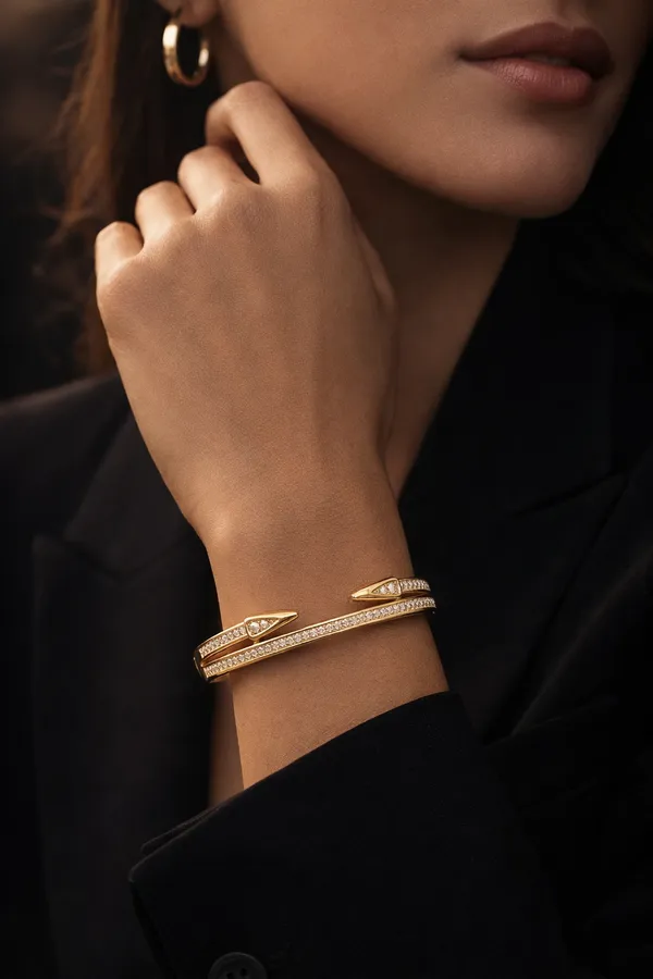 Snake_Style_Stone_Studded_Banglr_Bracelet
