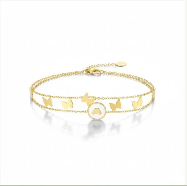 Golden_Stainless_Steel_Premium_Butterfly_Chain_Bracelet_For_Women