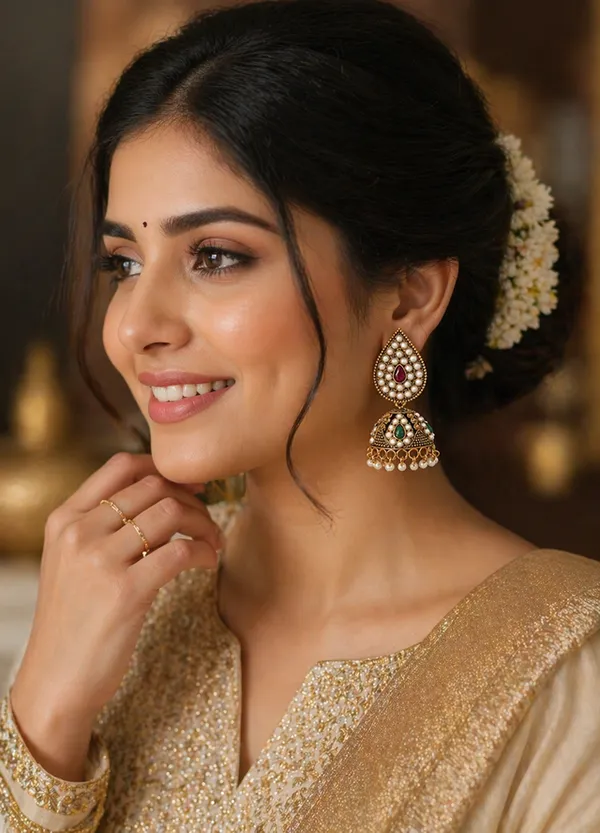 Pearl_Jhumka_Earrings_with_Red_&_Green_Stones_|_Traditional_Ethnic_Gold_Plated_Earrings_for_Women