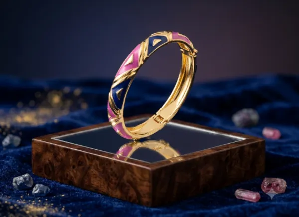 Stainless_Steel_Gold_Plated_Anti_Tarnish_Top_Open_Bangle_Bracelet