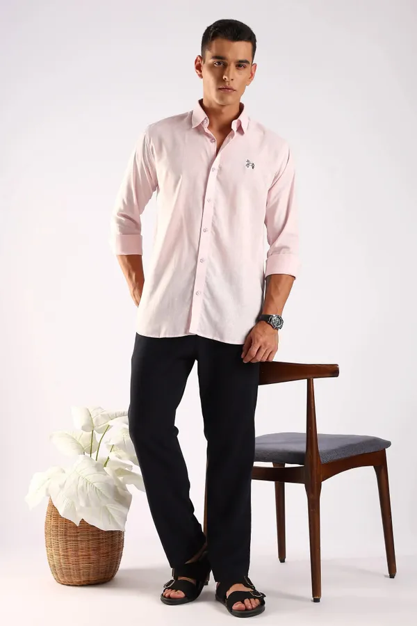 Light_Pink_Irish_Linen_60_Lea_Shirt_For_Men