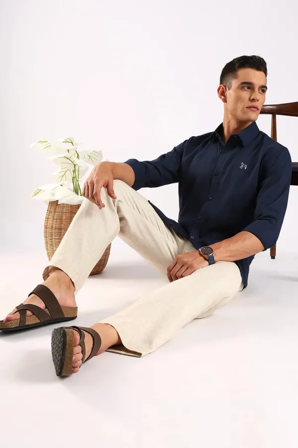 Steel_Blue_Irish_Linen_60_Lea_Shirt_For_Men