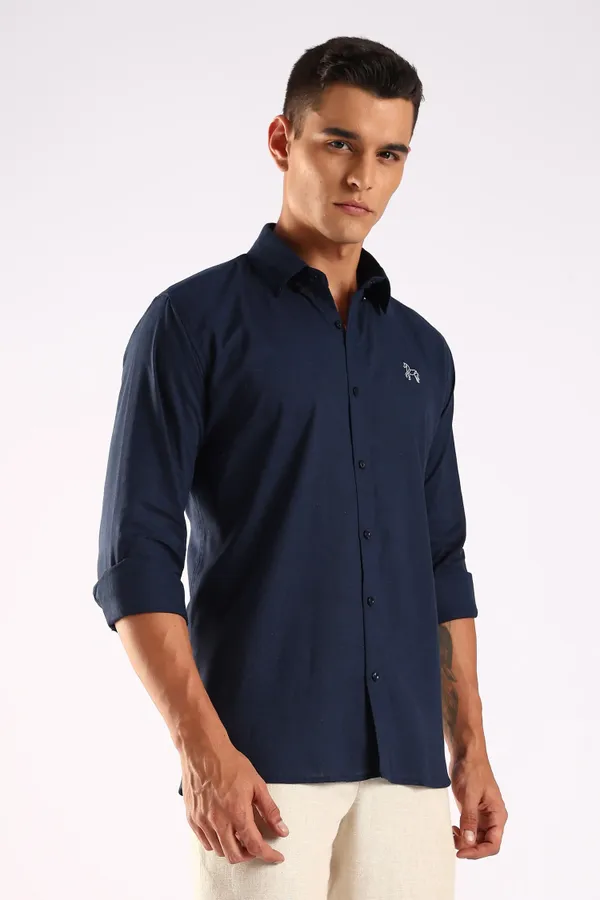 Steel_Blue_Irish_Linen_60_Lea_Shirt_For_Men