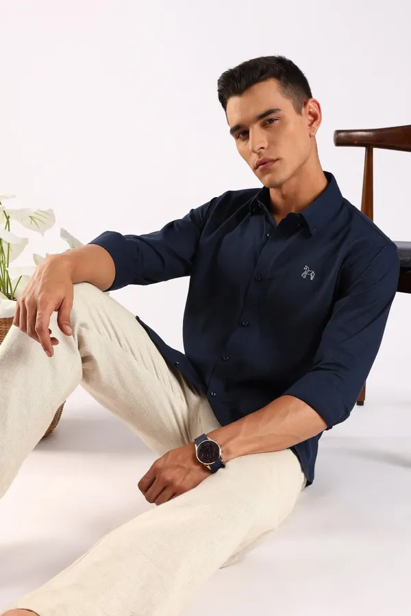 Steel_Blue_Irish_Linen_60_Lea_Shirt_For_Men