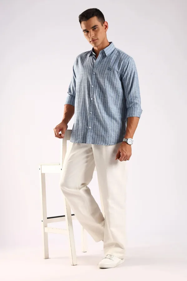 Blue_Linen_100%_Pure_Cotton_Pinline_Pinstripe_Shirt_For_Men