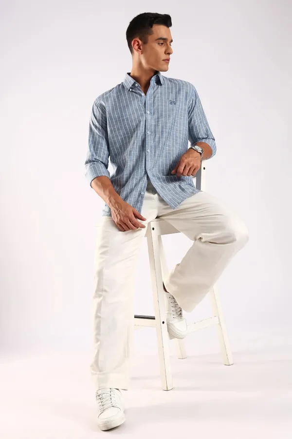 Blue_Linen_100%_Pure_Cotton_Pinline_Pinstripe_Shirt_For_Men