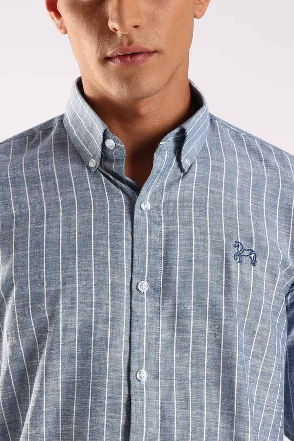Blue_Linen_100%_Pure_Cotton_Pinline_Pinstripe_Shirt_For_Men