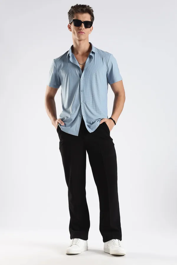 Sky_Blue_Nylon_Spandex_Stitchless_Shirt_For_Men