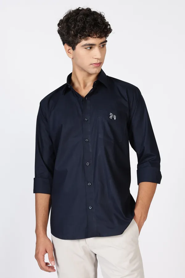 Dark_Blue_Giza_100%_Pure_Cotton_Shirt_For_Men