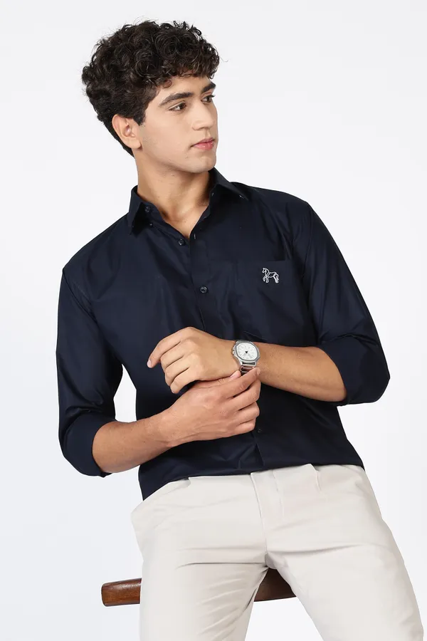 Dark_Blue_Giza_100%_Pure_Cotton_Shirt_For_Men