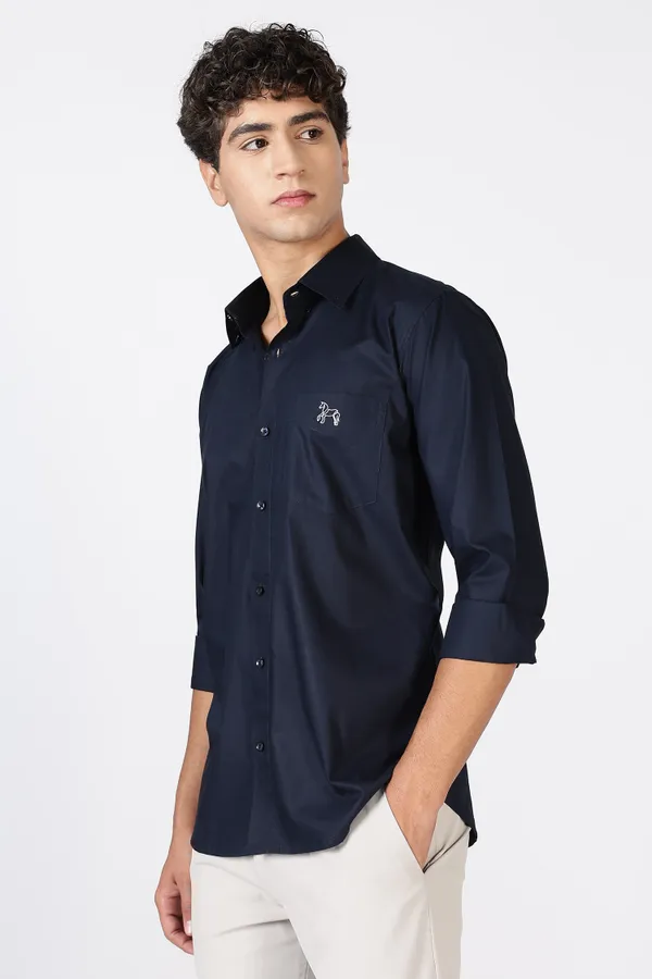 Dark_Blue_Giza_100%_Pure_Cotton_Shirt_For_Men