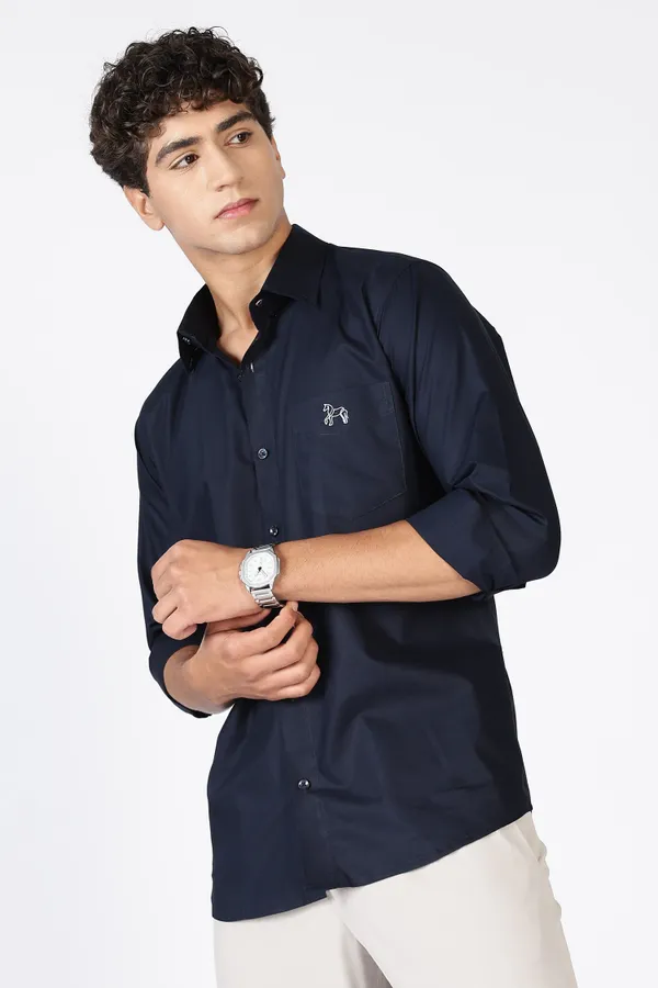 Dark_Blue_Giza_100%_Pure_Cotton_Shirt_For_Men