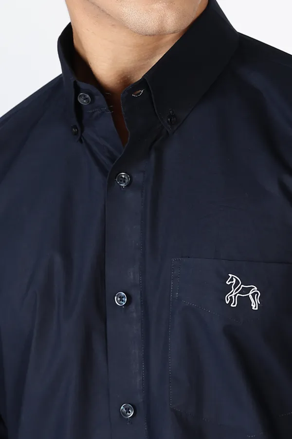 Dark_Blue_Giza_100%_Pure_Cotton_Shirt_For_Men