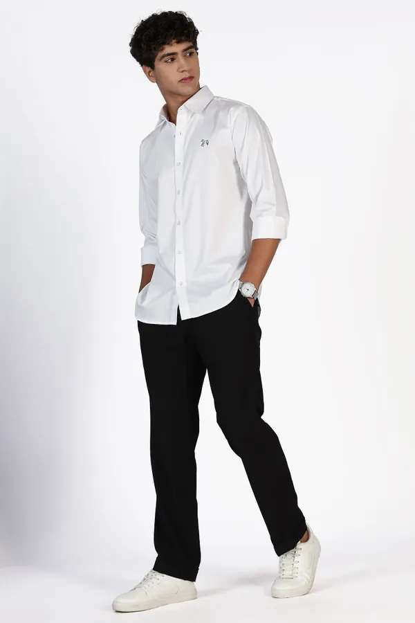 White_Pure_Full_Sleeve_Satin_100%_Pure_Cotton_Shirt_For_Men