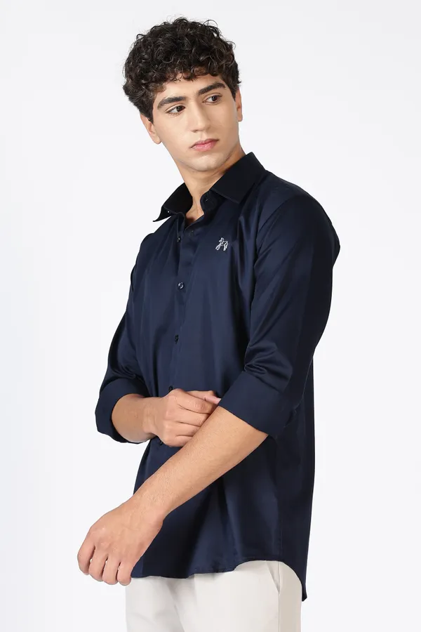 Steel_Blue_Pure_Satin_100%_Pure_Cotton_Shirt_For_Men