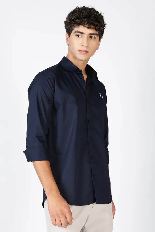 Steel_Blue_Pure_Satin_100%_Pure_Cotton_Shirt_For_Men