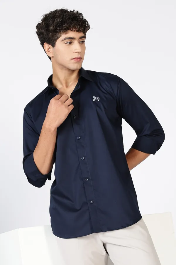 Steel_Blue_Pure_Satin_100%_Pure_Cotton_Shirt_For_Men