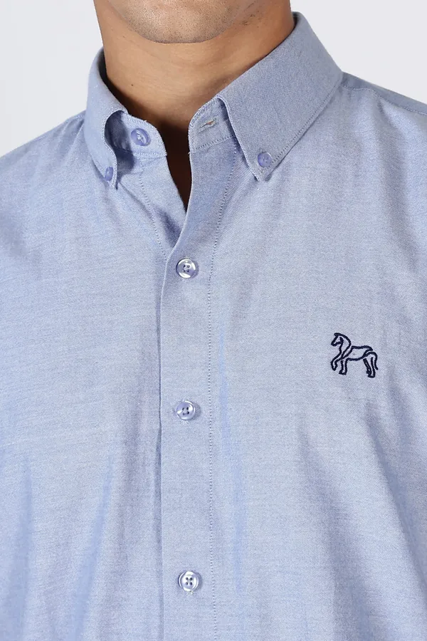 Blue_Pure_Oxford_100%_Pure_Cotton_Shirt_For_Men