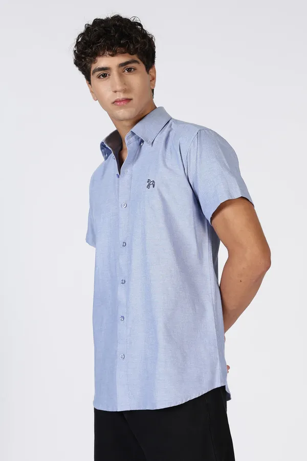 Blue_Pure_Oxford_100%_Pure_Cotton_Shirt_For_Men