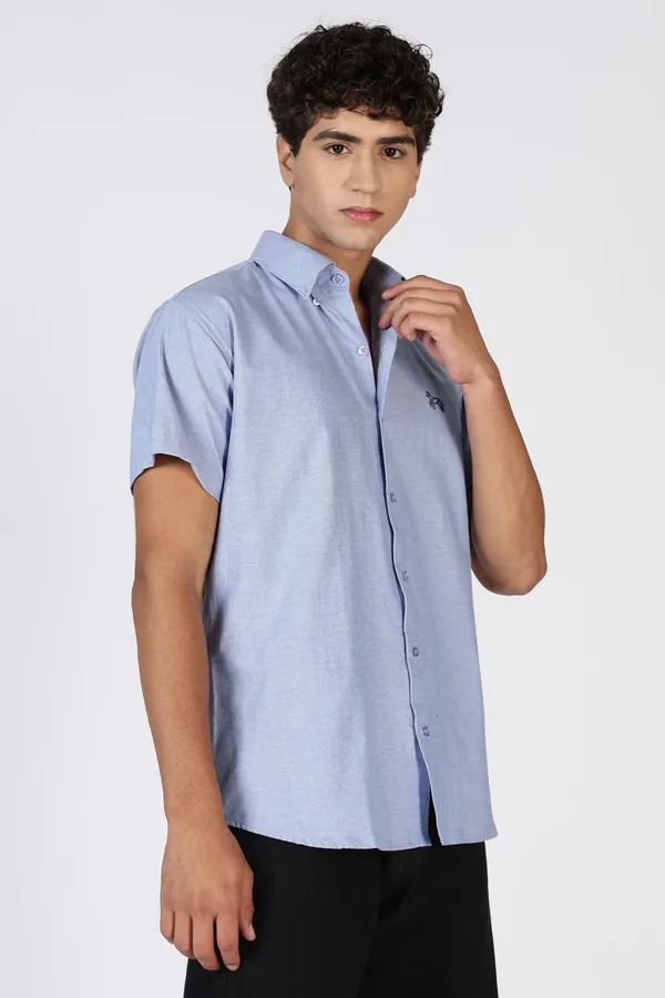 Blue_Pure_Oxford_100%_Pure_Cotton_Shirt_For_Men
